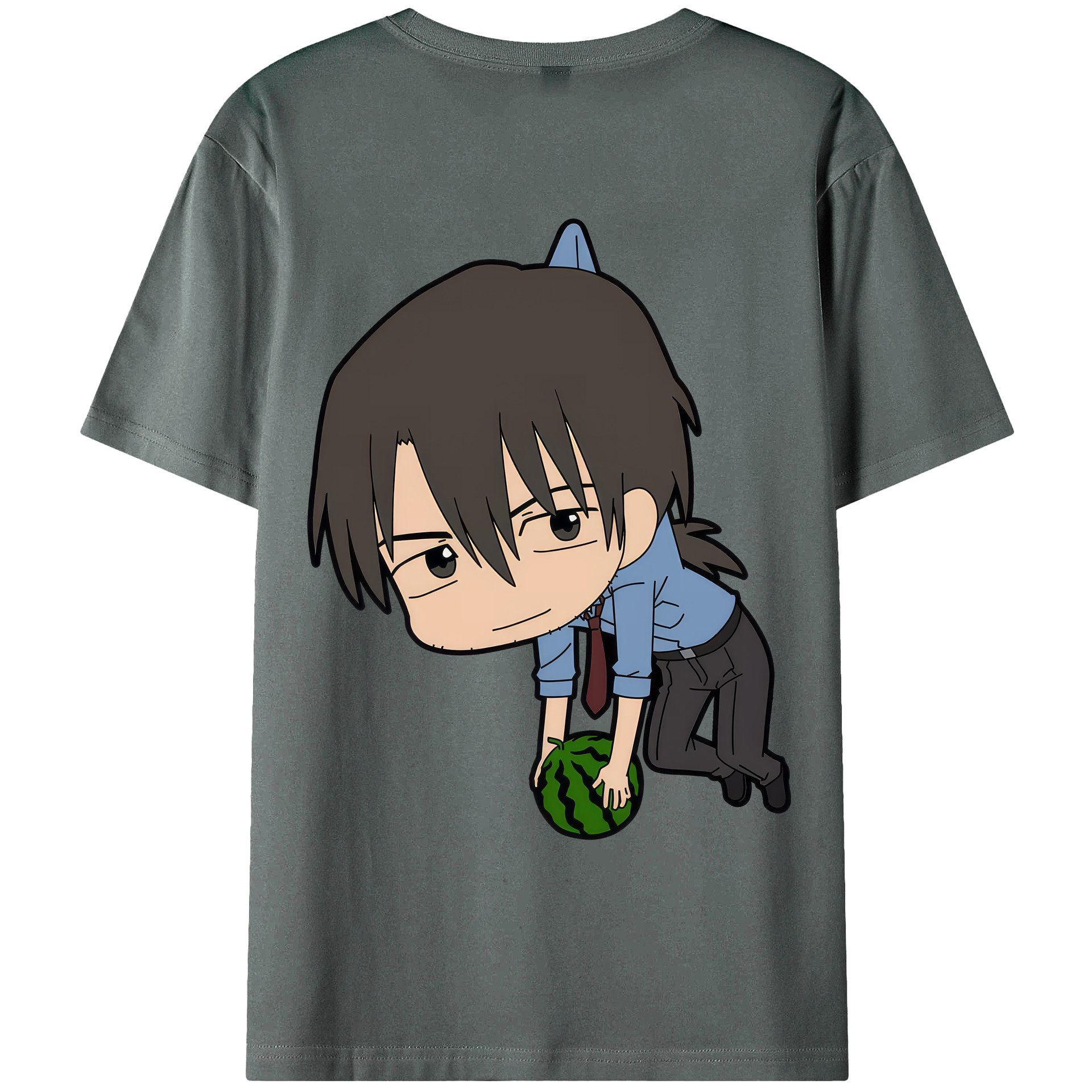 （画像用） EVA 新世紀エヴァンゲリオン 綿100％ メンズ半袖Tシャツ（バックプリント） 通気性